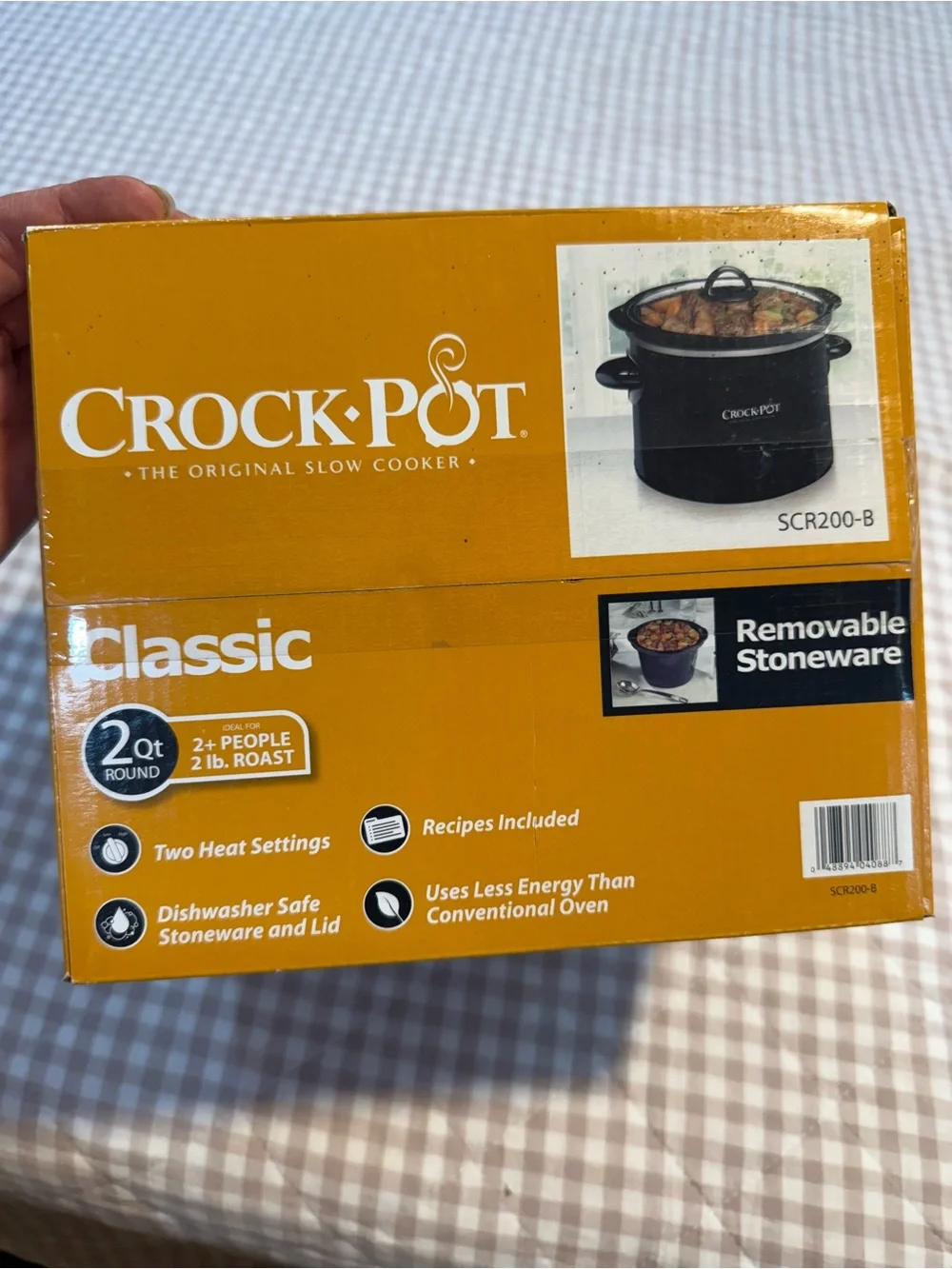 Crock-Pot Classic 2 Qt Slow Cooker SCR200-B Black Brand New Sealed Box